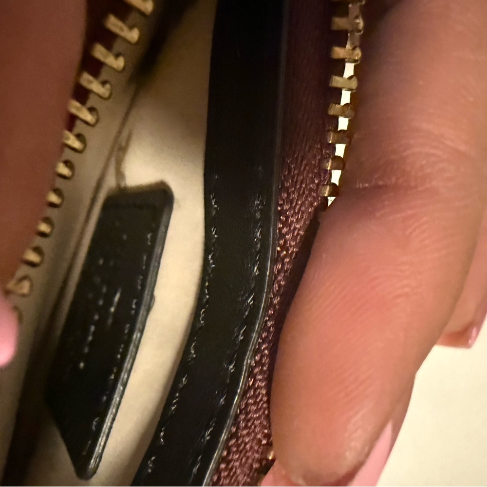 Vivienne Westwood Dark Red Textured Wallet - Picture 4 of 5